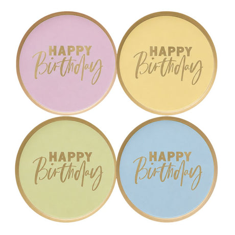 Pastel Party Dinner Plates 8pk