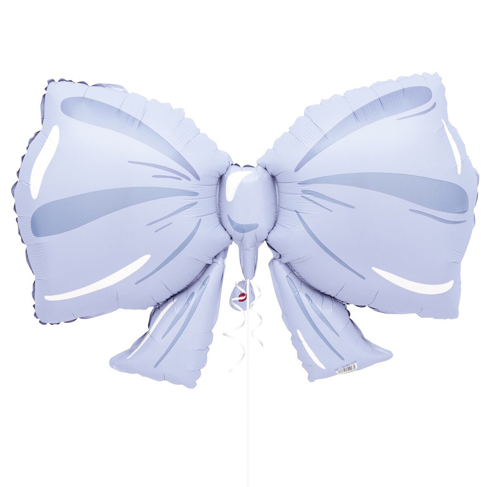 Pastel Matte Blue Bow Shaped Foil Balloon