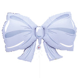 Pastel Matte Blue Bow Shaped Foil Balloon
