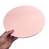 Pastel Pink Round Masonite Board 12in