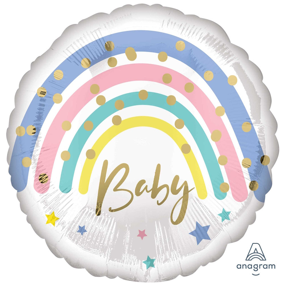 Pastel Rainbow Baby Foil Balloon