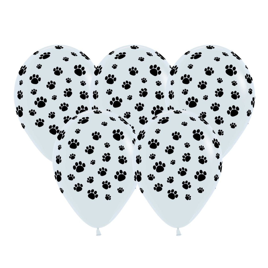 Paw Print Balloons 25pk