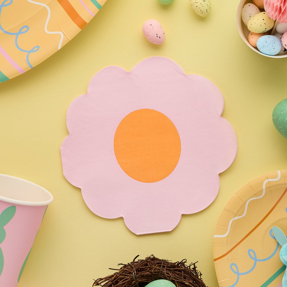 Flower Shaped Napkins 16pk