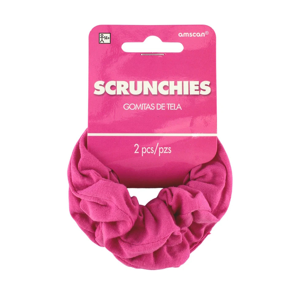 Pink Hair Scrunchies 2pk
