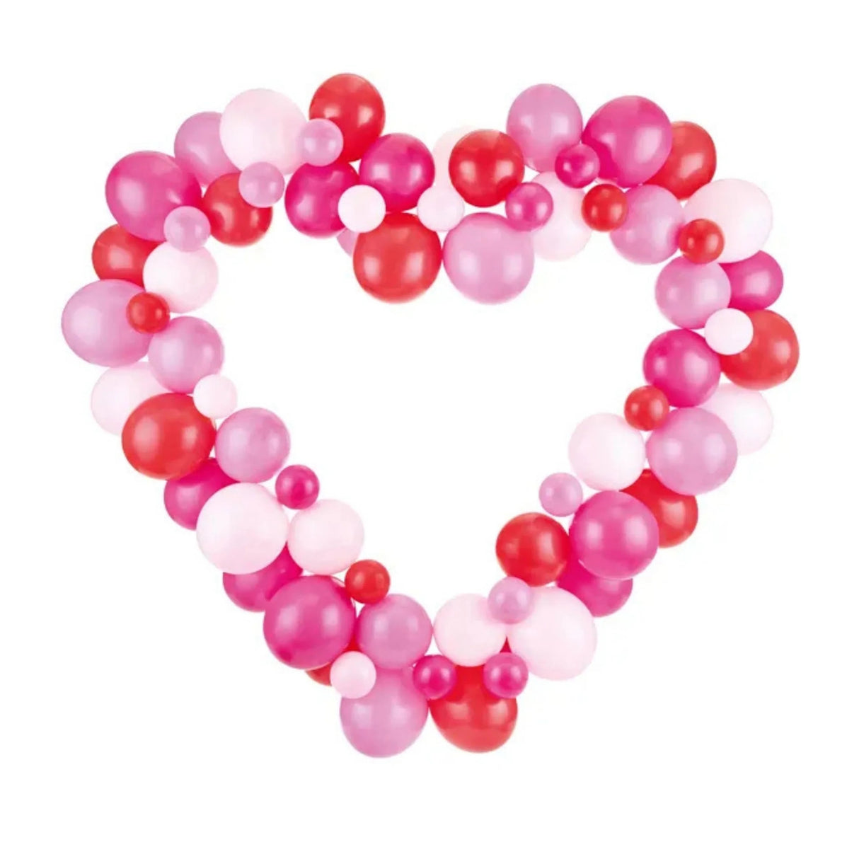 Pink Heart Balloon Garland with Frame