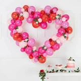 Pink Heart Balloon Garland with Frame