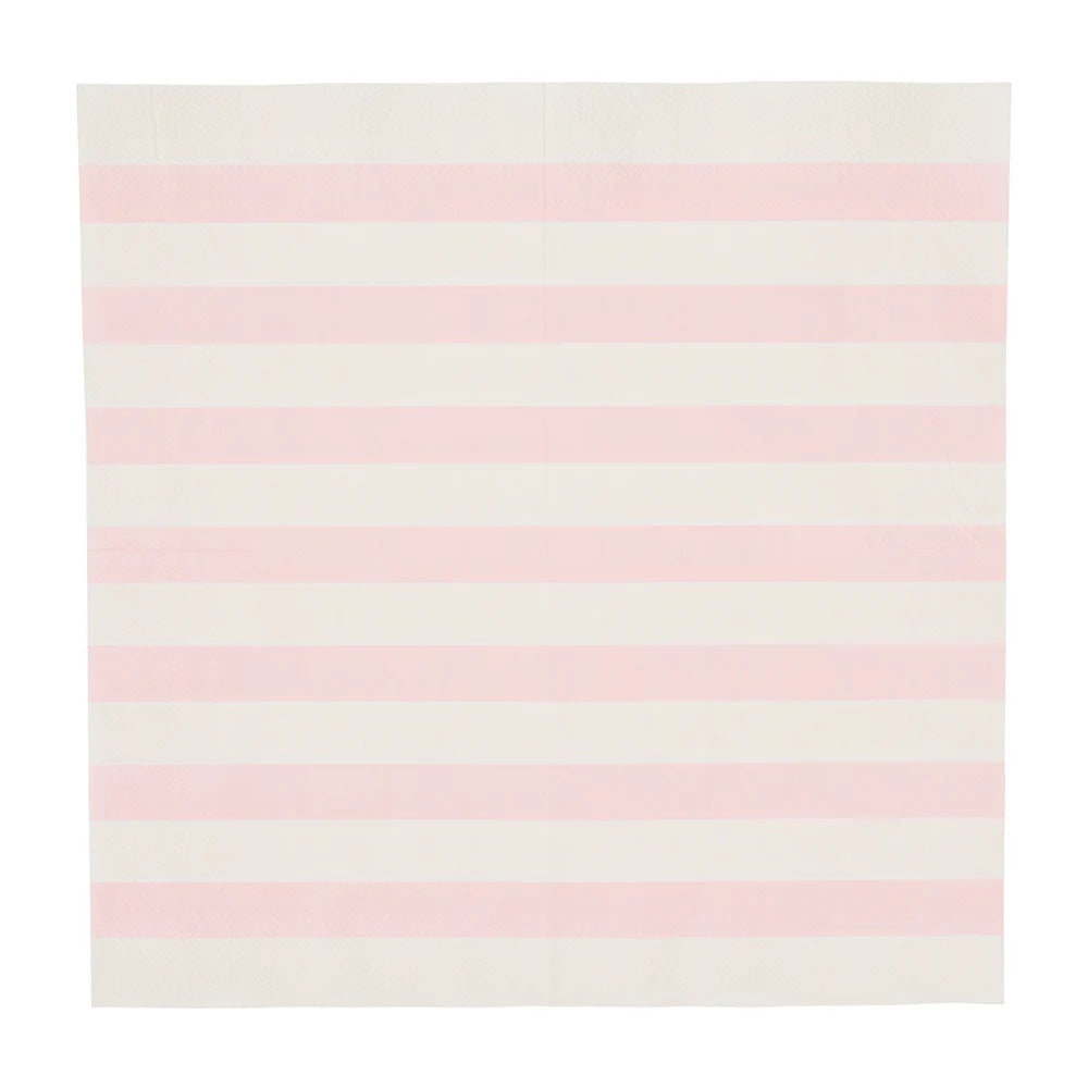 Annabel Trends Pink Stripe Lunch Napkins 20pk
