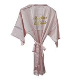 Pink Satin Bridal Robe - Mother of the Bride