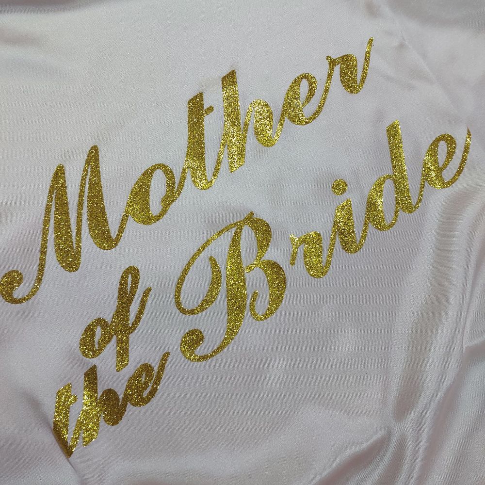 Pink Satin Bridal Robe - Mother of the Bride