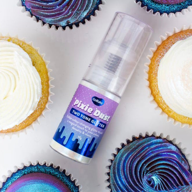 GoBake Pixie Dust Two-Tone Edible Glitter - Opal & Azure