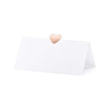 Party Deco Place Cards 10pk - Rose Gold Heart