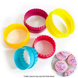 Plain & Fluted Round Cookie Cutters 5pce Set