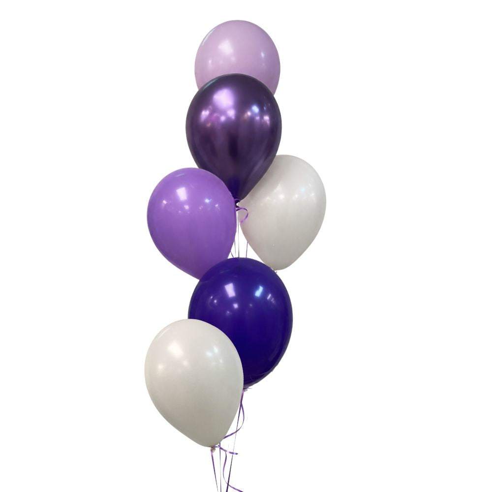 Plain Balloon Mix - Perfectly Purple 6pk