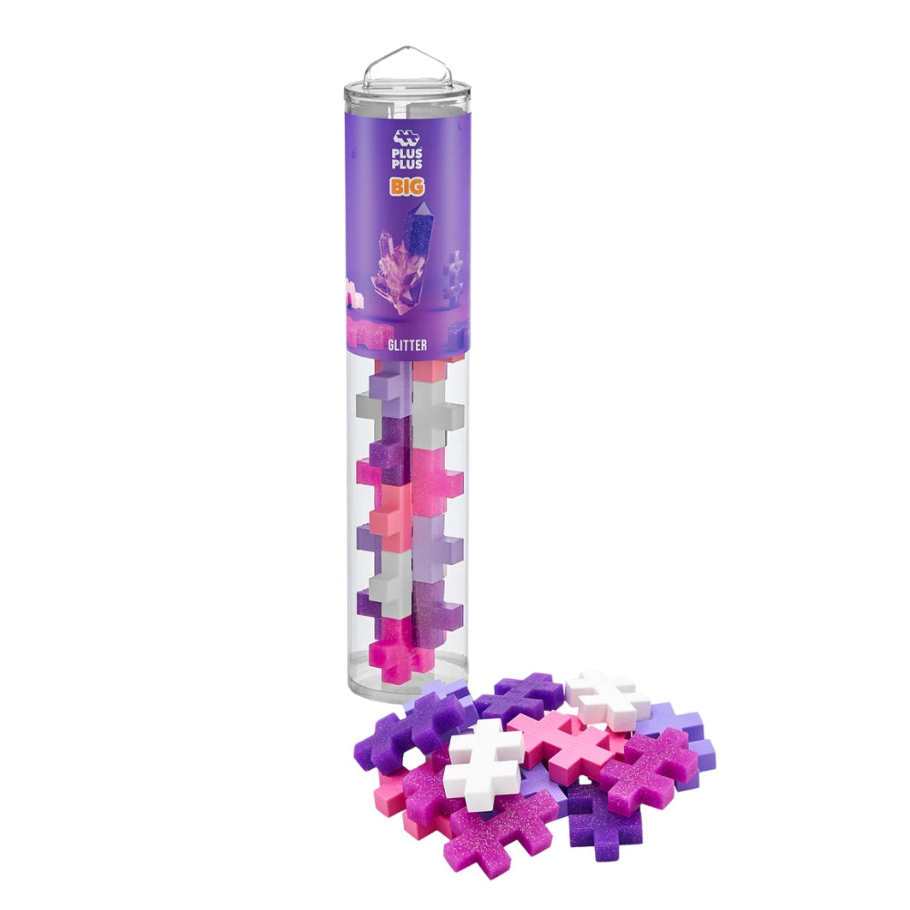 Plus-Plus Big 15pc Tube - Glitter Mix