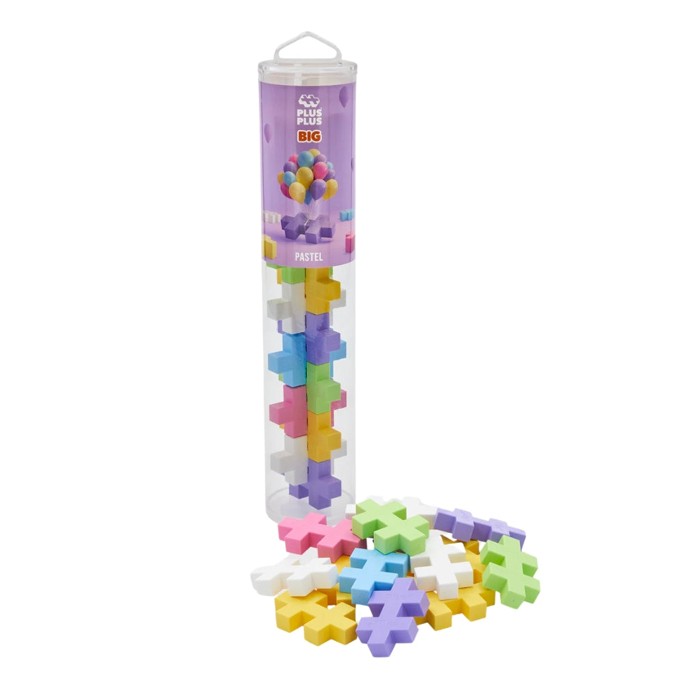 Plus-Plus Big 15pc Tube - Pastel