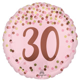 Pretty Pink 30th Foil Balloon