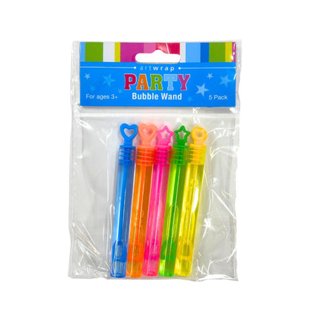Rainbow Bubble Wands 5pk