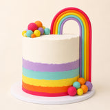 Rainbow Cake Topper - Bright