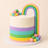 Rainbow Cake Topper - Pastel