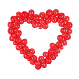 Red Heart Balloon Garland with Frame