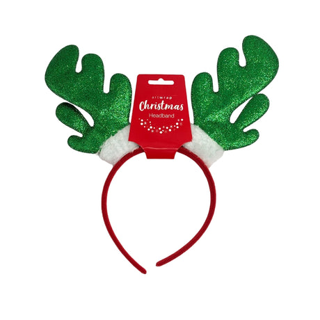 Glitter Reindeer Antler Headband (Assorted)