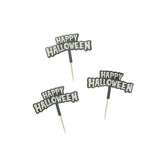 Retro Halloween Glow in the Dark Cupcake Toppers 12pk