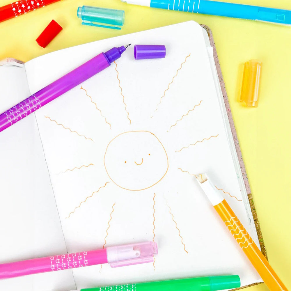 Roller Pattern Pens 6pk