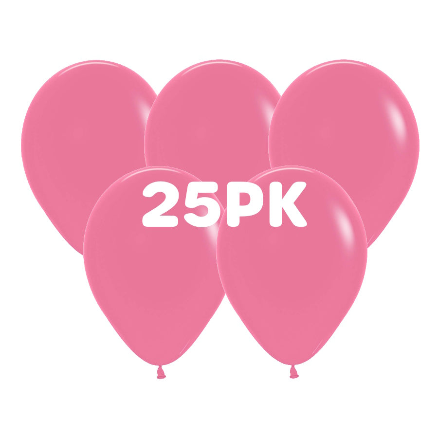 Fashion Rose Pink Balloons 25pk
