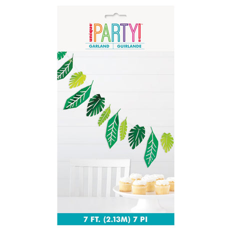 Safari Leaves Foil Garland