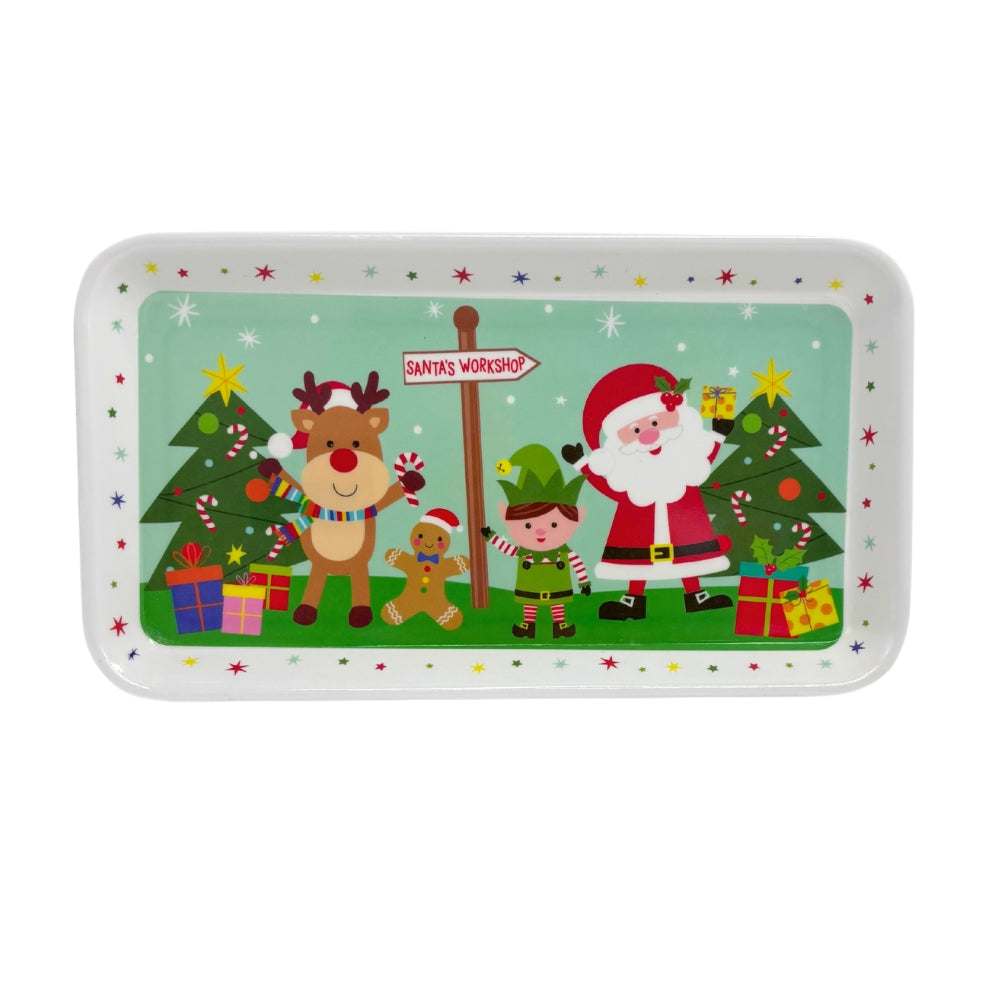 Santa & Friends Melamine Tray