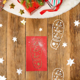 Classic Christmas Santa Footprint Paper Stencils 3pk
