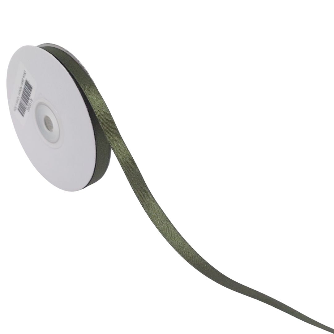 Satin Ribbon 10mm - Olive