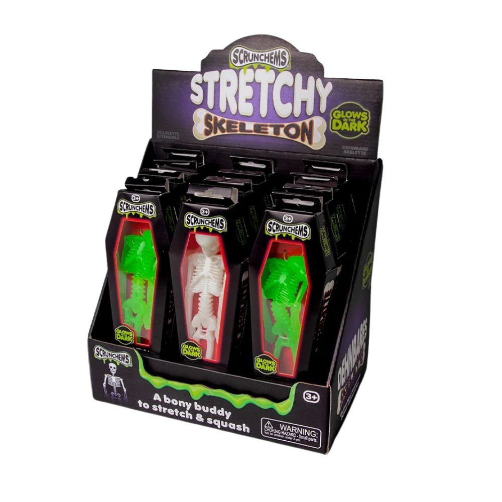 Scrunchems Stretchy Squishy Glow in the Dark Skeleton
