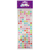 Self Stick Gems - Rainbow Circles 10mm 147pk