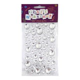 Self Stick Gems - Clear Circles 104pk