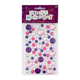 Self Stick Gems - Purple & Pink Circles 104pk