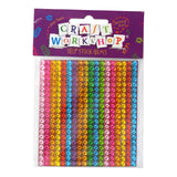 Self Stick Gems - Assorted Rainbow Colours 360pk