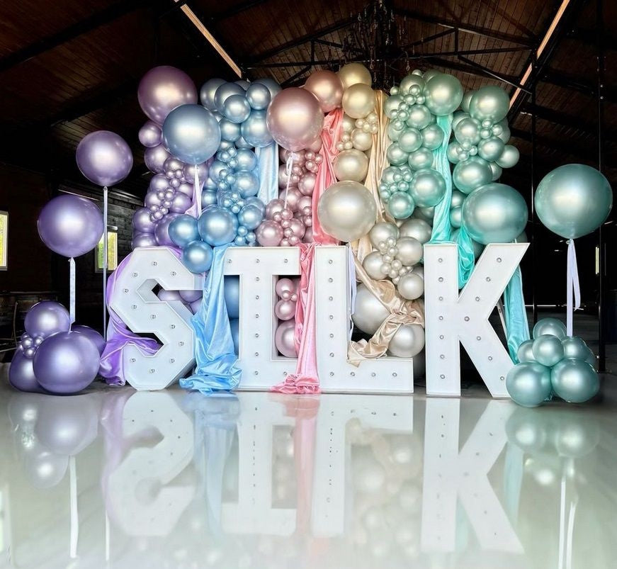 Silk Light Amethyst Balloons 12cm 10pk