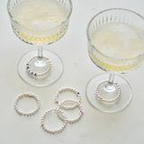 She's Tying the Knot Whited Beaded Drinks Markers 6pk