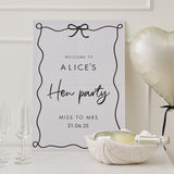 She's Tying the Knot Hen Party Welcome Sign