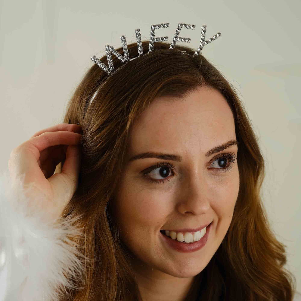 She's Tying the Knot Wifey Headband
