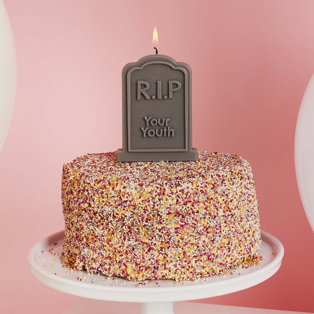 Sh*t You're Old Gravestone Candle