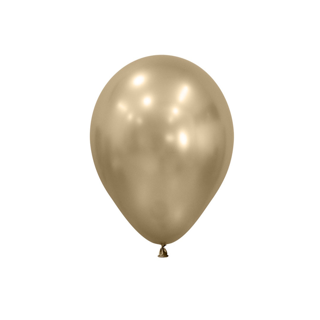 Silk Gold Dust Balloons 12cm 10pk