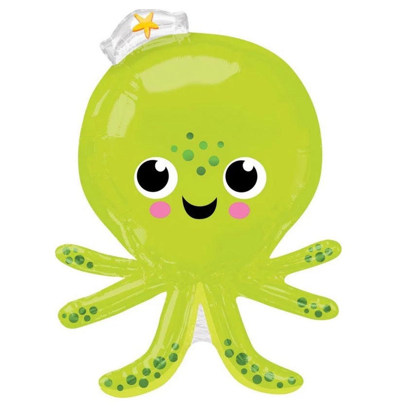 Silly Octopus SuperShape Foil Balloon