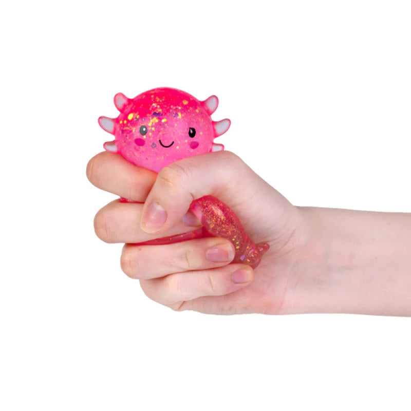 Smoosho’s Super Squeeze Glitter Axolotl