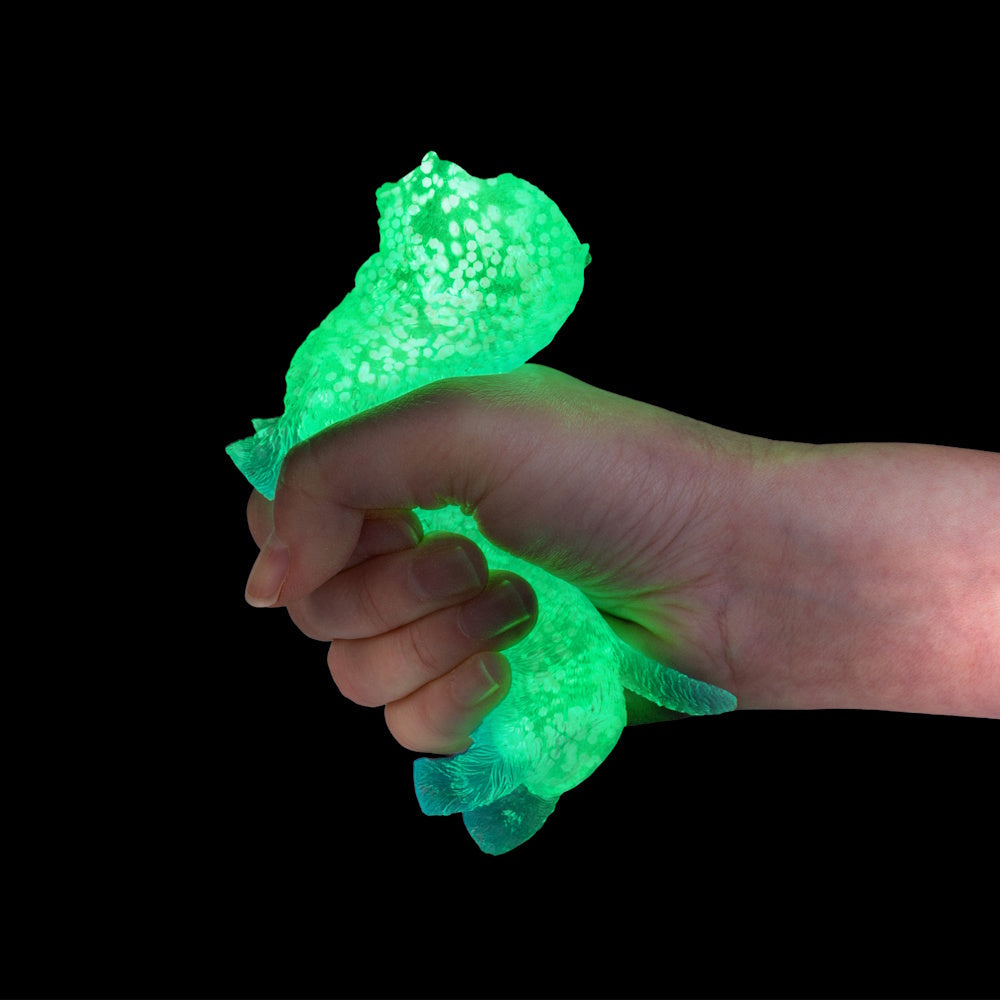 Smoosho’s Super Squeeze Glow-in-the-Dark White Terrier