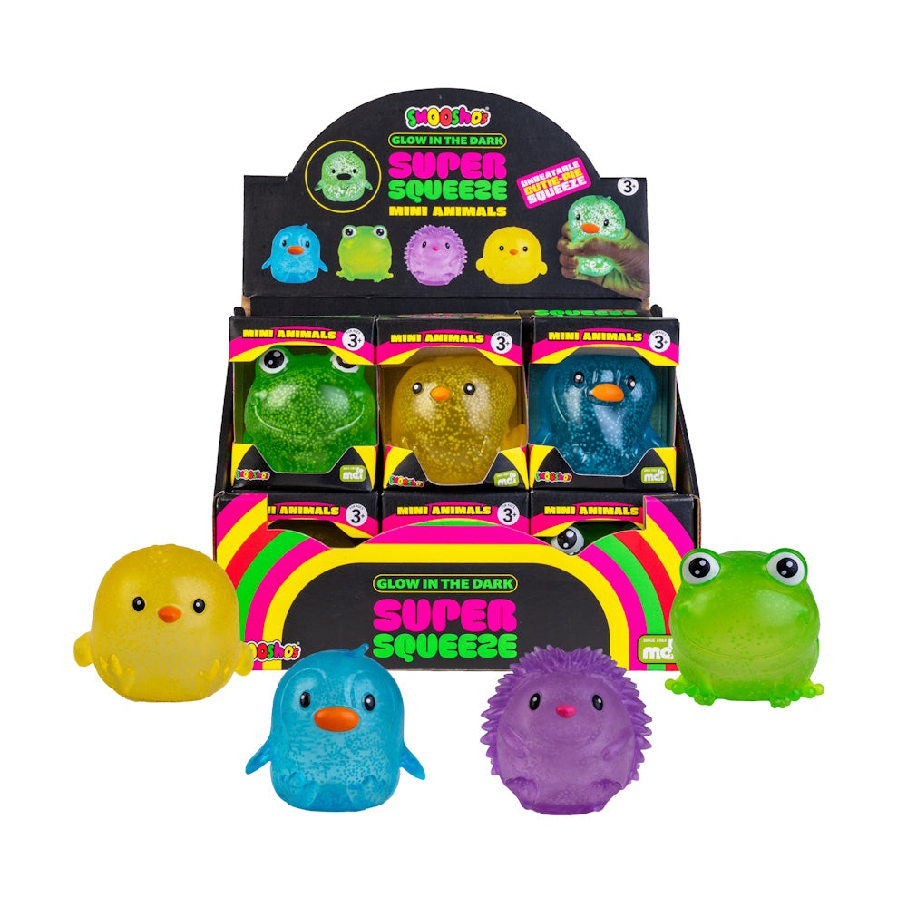 Smoosho’s Super Squeeze Glow-in-the-Dark Mini Animal