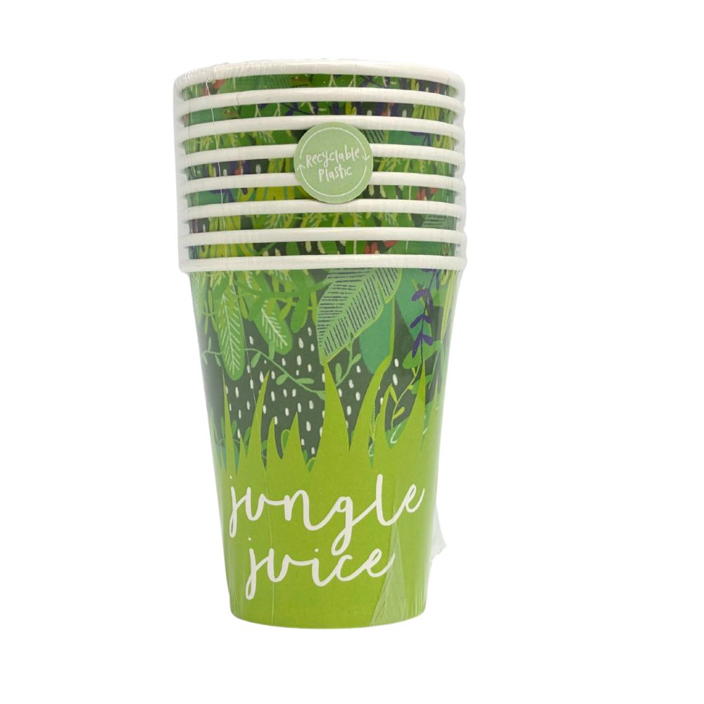 Snappy Birthday Jungle Juice Cups 8pk