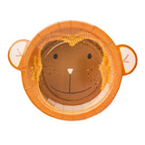 Snappy Birthday Monkey Shaped Plates 8pk