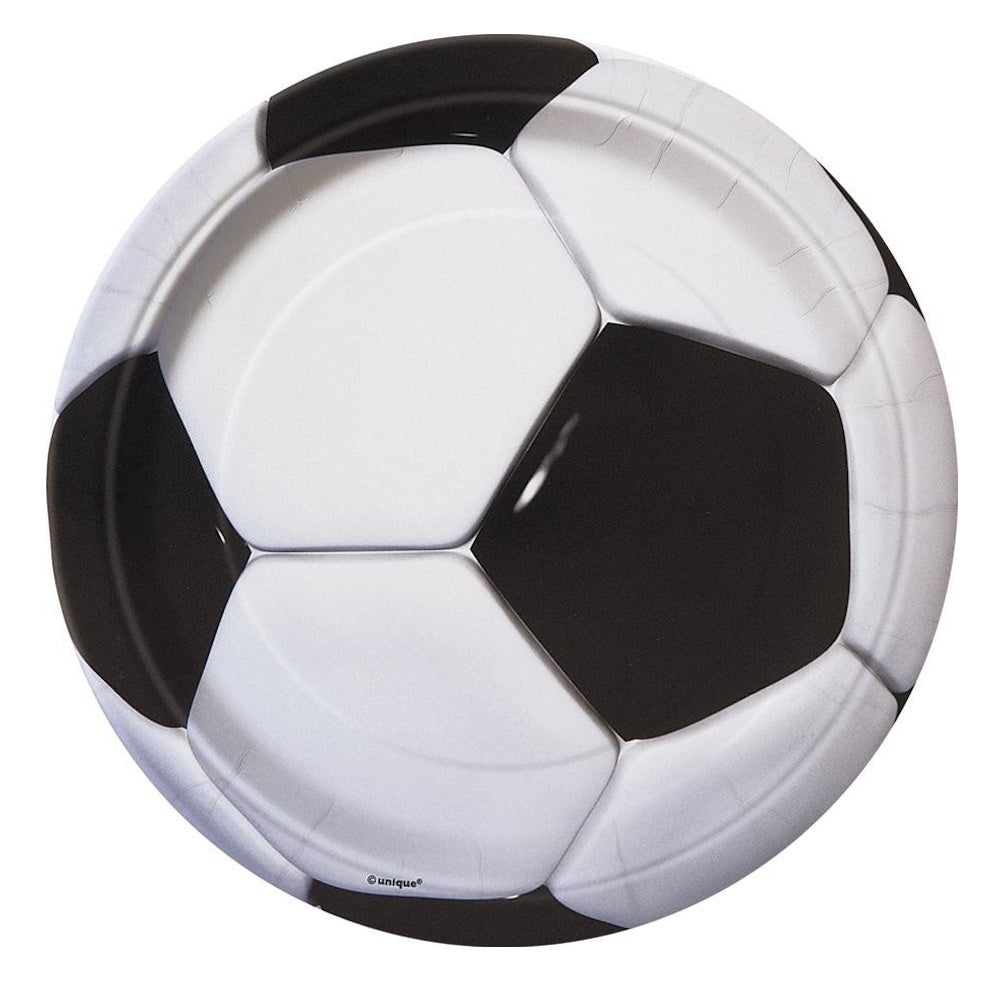Soccer Ball Dinner Plates 8pk